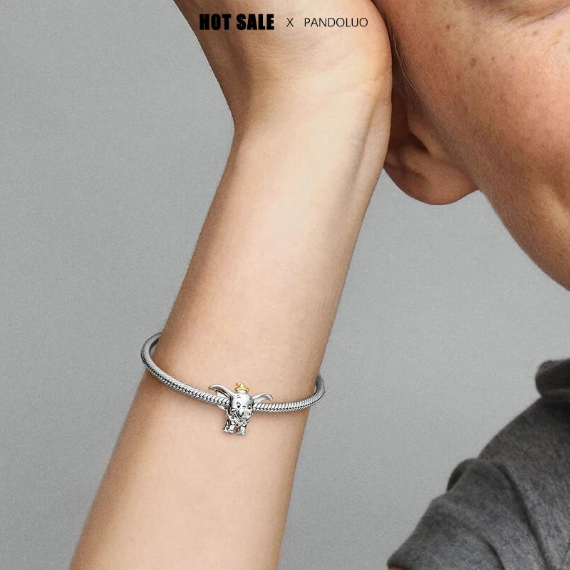 Zawieszka Srebrna Słonik Dumbo