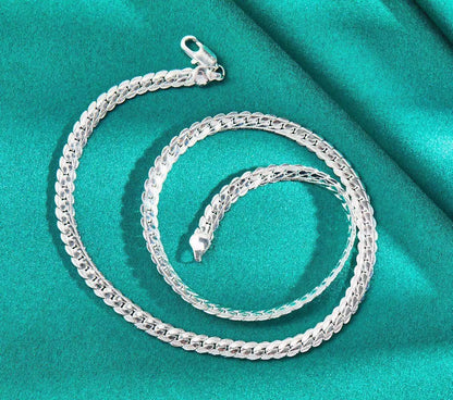 Naszyjnik Srebrny o Szerokości 6 mm