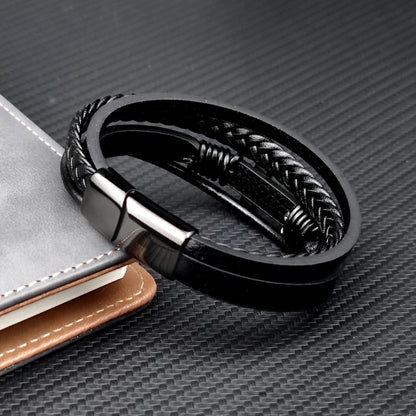 Bransoletka Męska z Krzyżem ze Stali Nierdzewnej – Nowoczesny Design