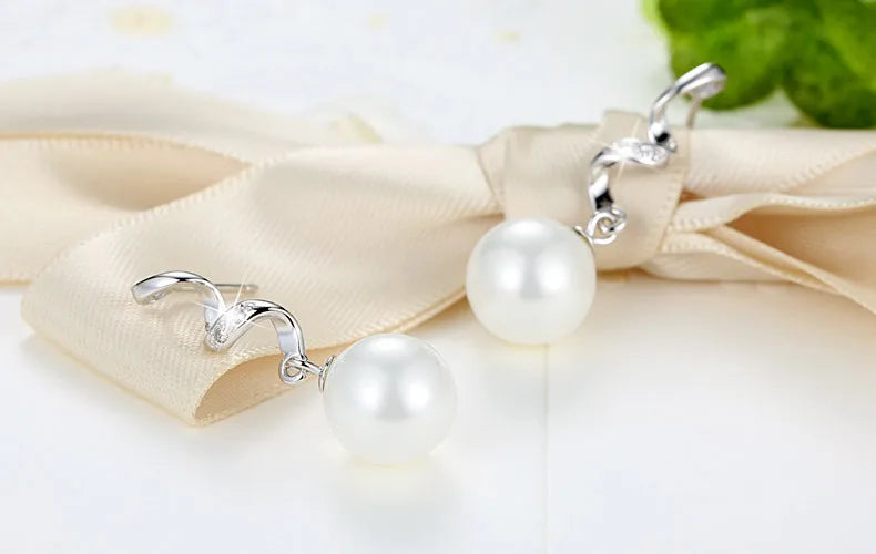 Eleganckie Kolczyki z Naturalnymi Perłami Hanadama i Srebra S925
