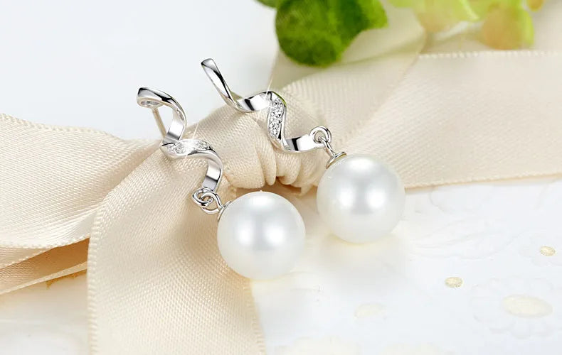 Eleganckie Kolczyki z Naturalnymi Perłami Hanadama i Srebra S925