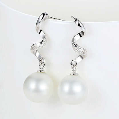 Eleganckie Kolczyki z Naturalnymi Perłami Hanadama i Srebra S925