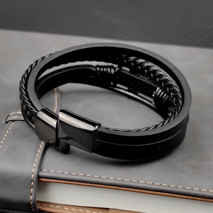 Bransoletka Męska z Krzyżem ze Stali Nierdzewnej – Nowoczesny Design