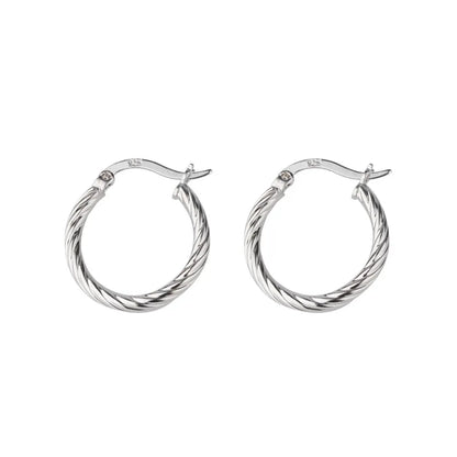 Kolczyki Srebrne Klasyczne, Owalne