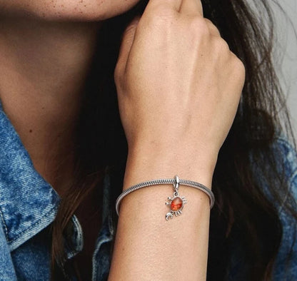 Zawieszka Srebrna Disney Mała Syrenka – Sebastian Krab