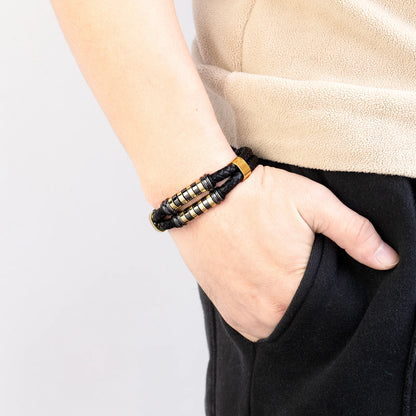 Bransoletka Męska Punk ze Stali Nierdzewnej – Luksusowy Design