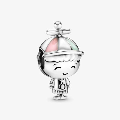 Zawieszka - Koralik Srebrny w Kształcie Chłopca