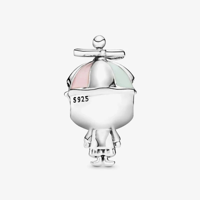 Zawieszka - Koralik Srebrny w Kształcie Chłopca