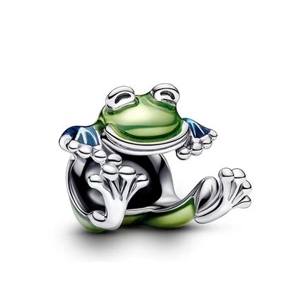 Srebrny Koralik w Kształcie Żabki