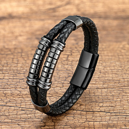 Bransoletka Męska Punk ze Stali Nierdzewnej – Luksusowy Design