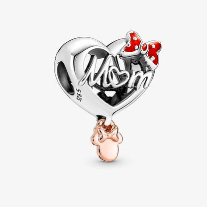 Zawieszka Srebrna Disney Minnie Mouse "Mom Heart" – subtelna biżuteria z emocjami